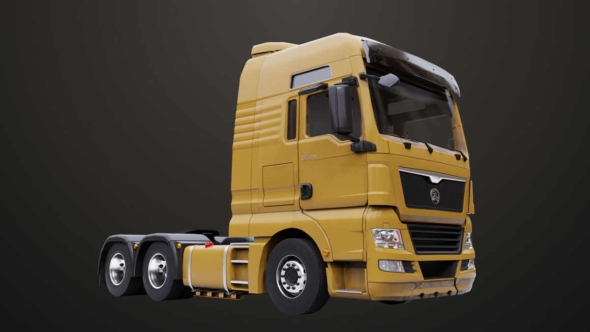 Heavy Truck 04 Chassis Yellow