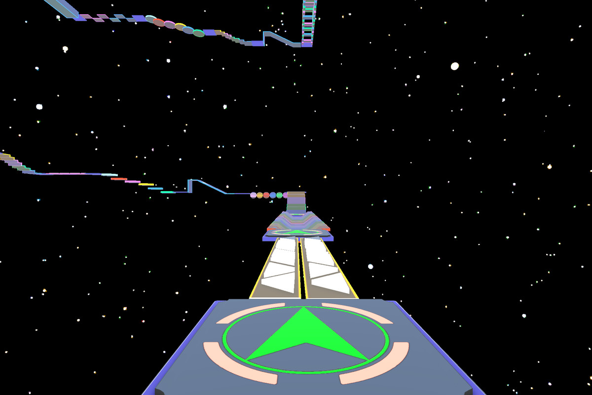 Neon Obby Parkour Tower-3D Modular Platformer Environment Pack-Mobile Optimized