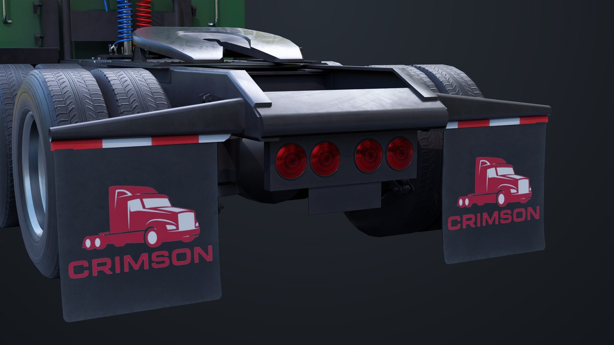 Heavy Truck Chassis 07 Blue and Green URP HDRP Textures