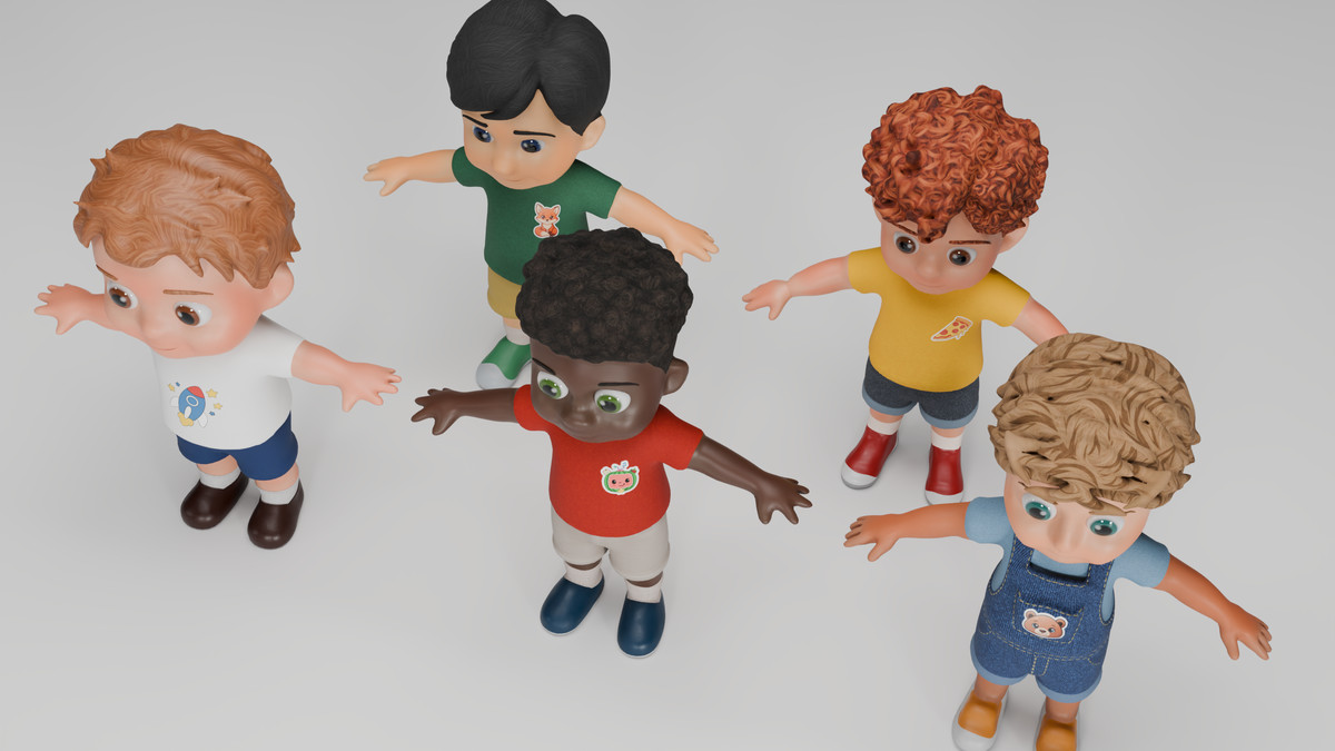 Stylized Chibi Kids Pack - Volume 1