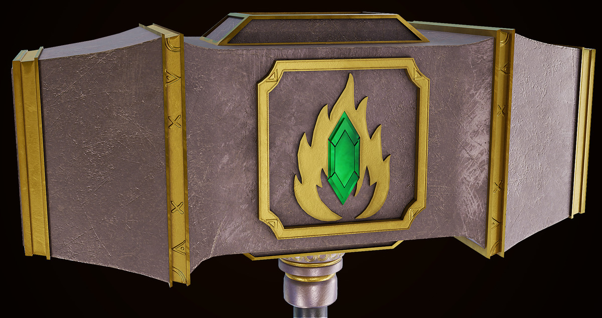 5 Battle Hammers Collection URP HDRP Textures