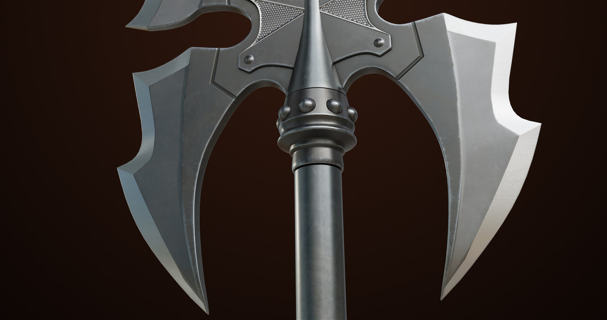 Battle Axe 03 URP HDRP Textures