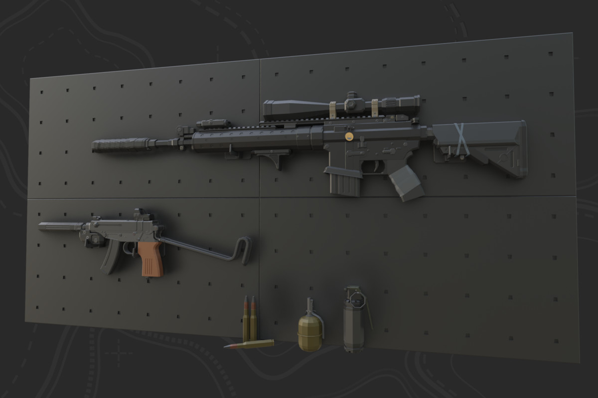 Low Poly Weapon Bundle Pack V