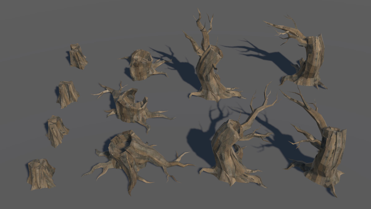 LowPoly Nature DeadTree
