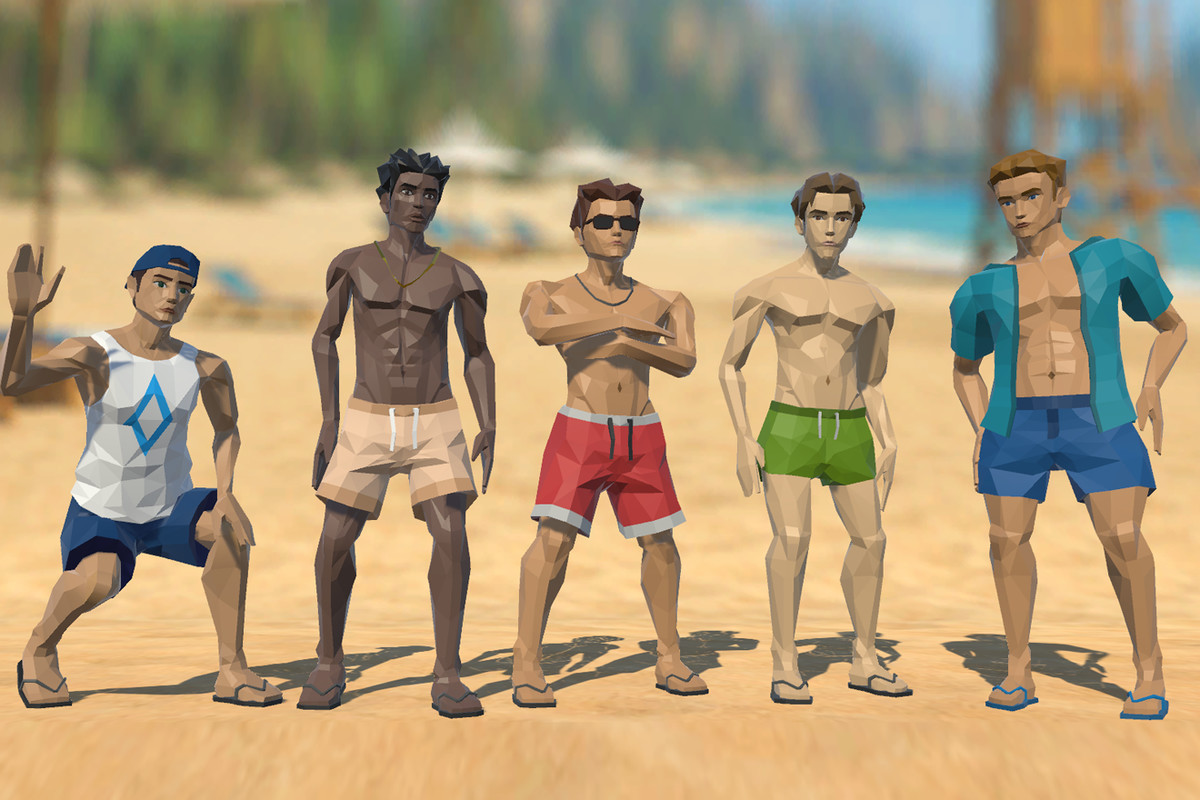 LowPoly Beach Characters