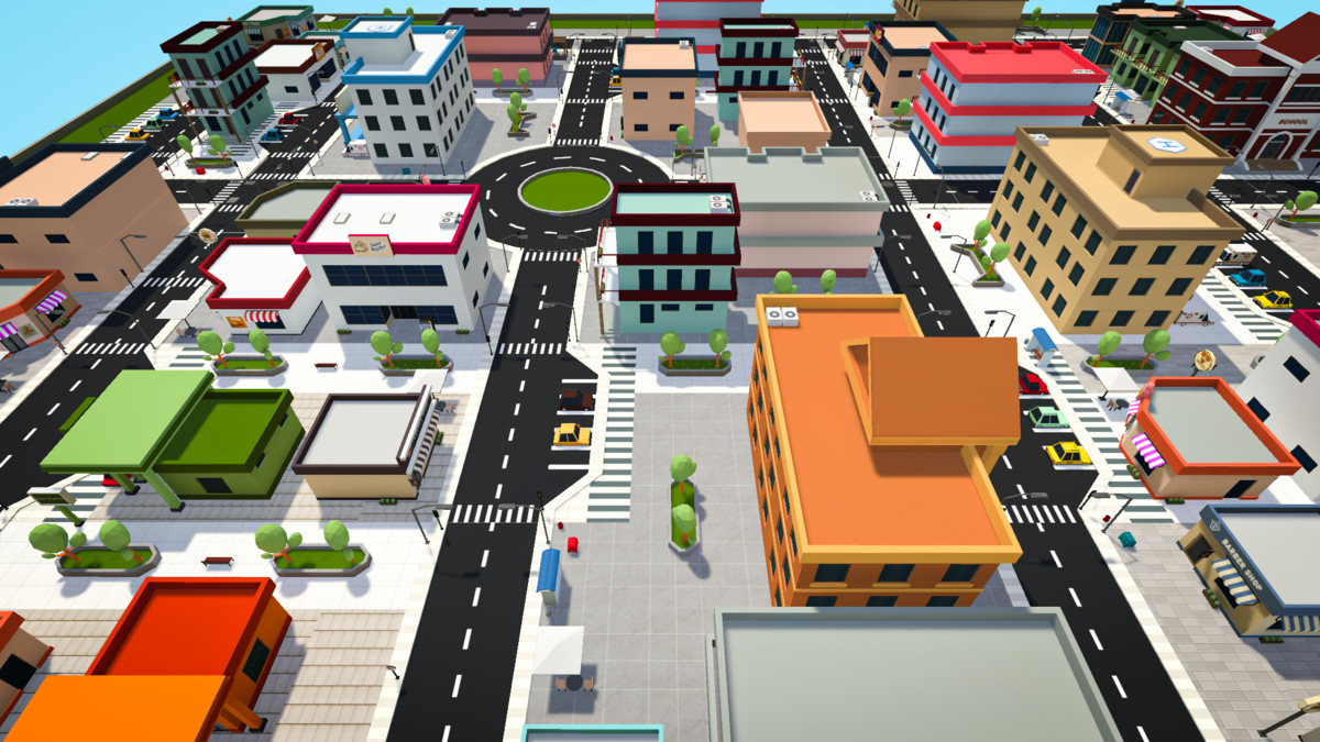 Low poly Modular city and Vehicle Pack