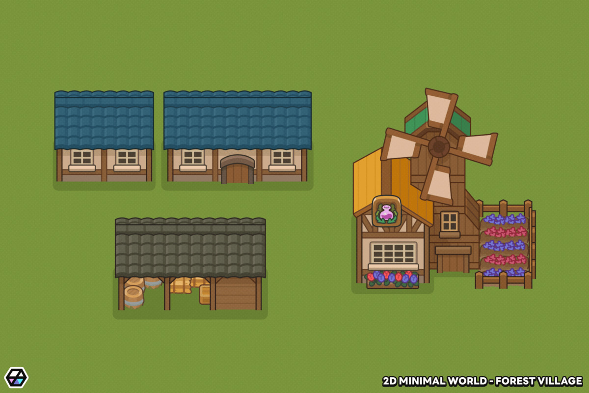 2D Minimal World - Forest Village
