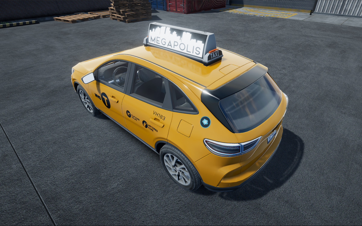 Yellow SUV taxi