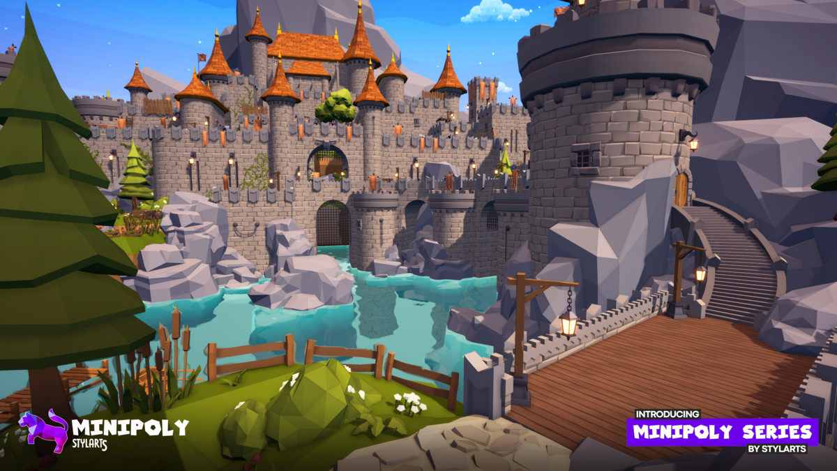 Minipoly Series - Mythic Castle ( Stylized Lowpoly Environment )