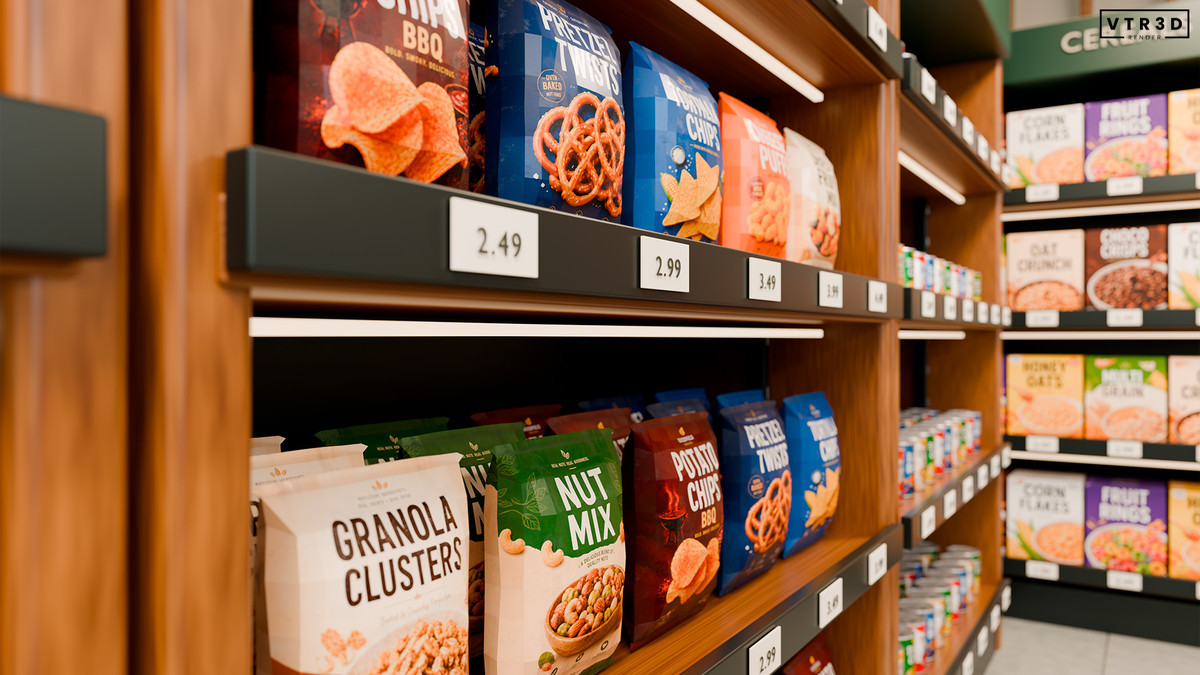 Supermarket Grocery Props - 29 Textured Products