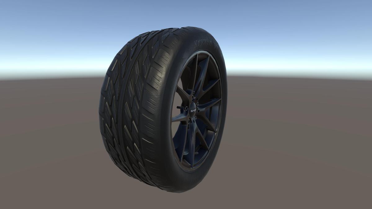 Kryxen Wheel V1 - Dark_Chrome - Game Ready
