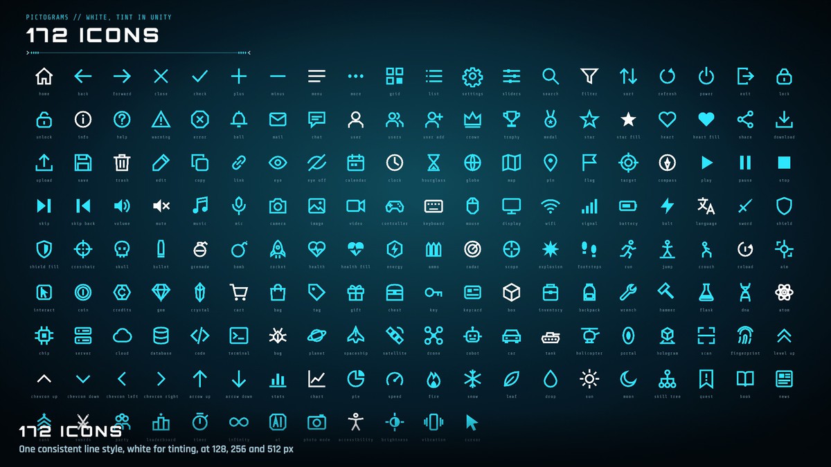 Holo UI: Sci-Fi GUI Kit | 724 Prefabs, 69 Demo Scenes, HUDs & Mobile