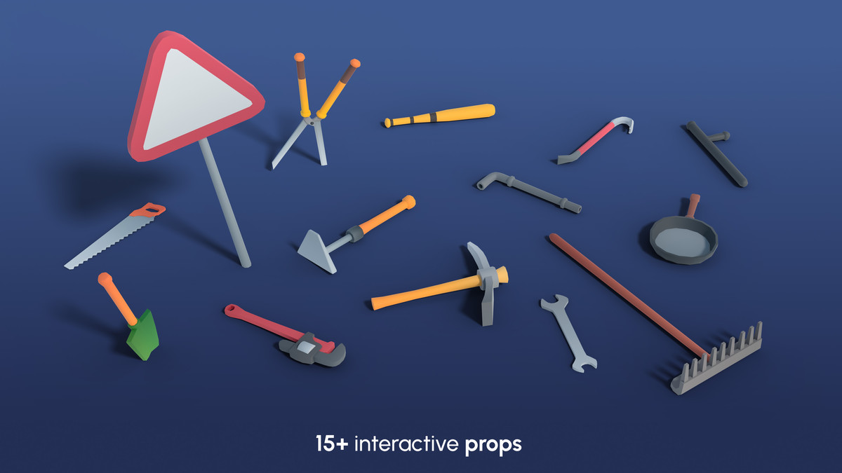 Zombies Mini - Low Poly Animated Pack