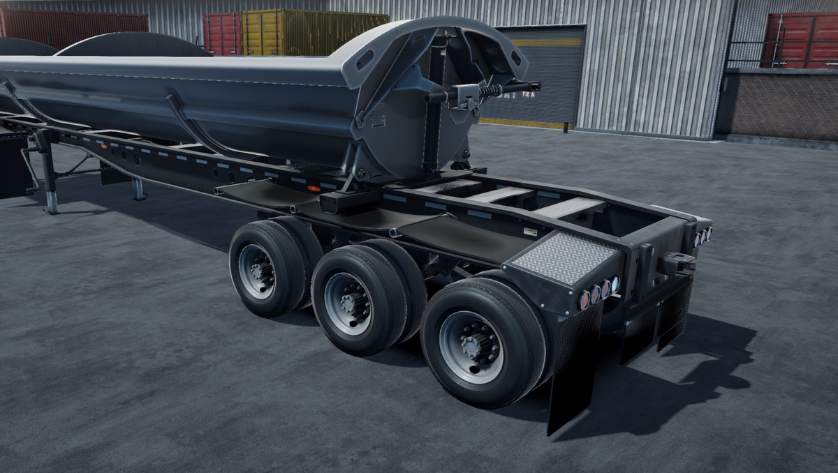80s cabover sidedump trailer