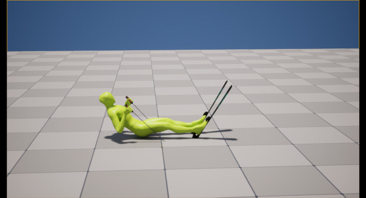 Ice Skie and Skate Animation