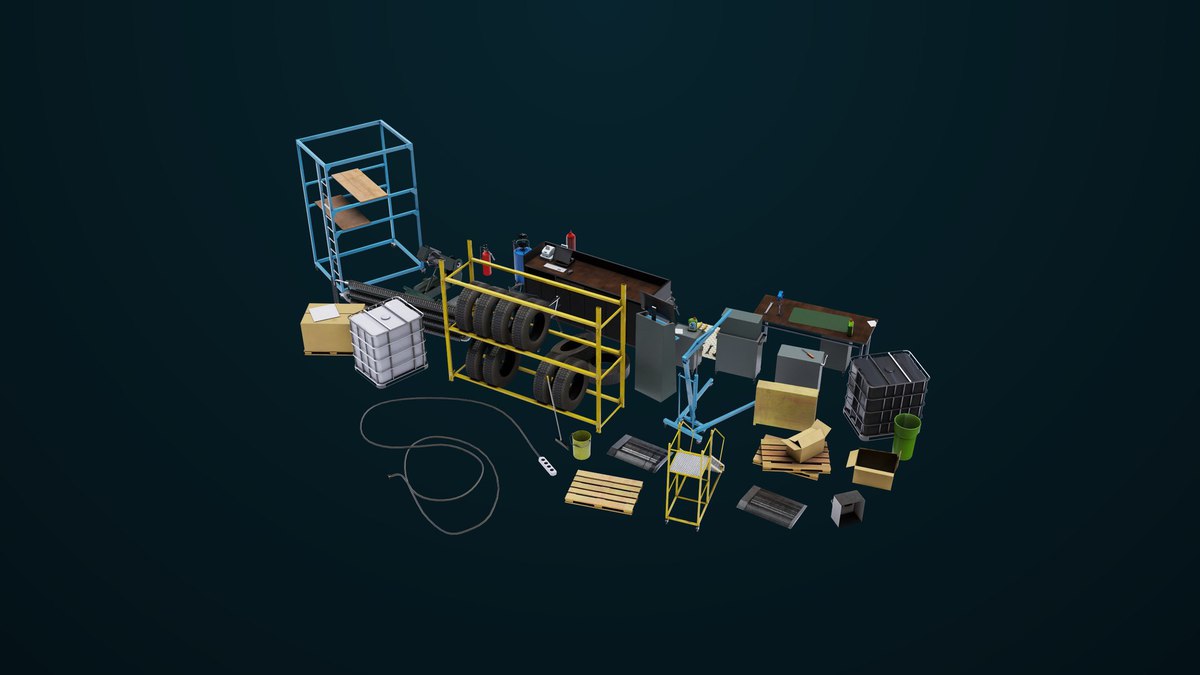 Workshop Tools Pack 01 UPR HDRP Textures