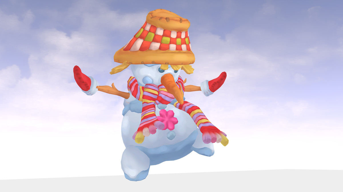 snowman with hat
