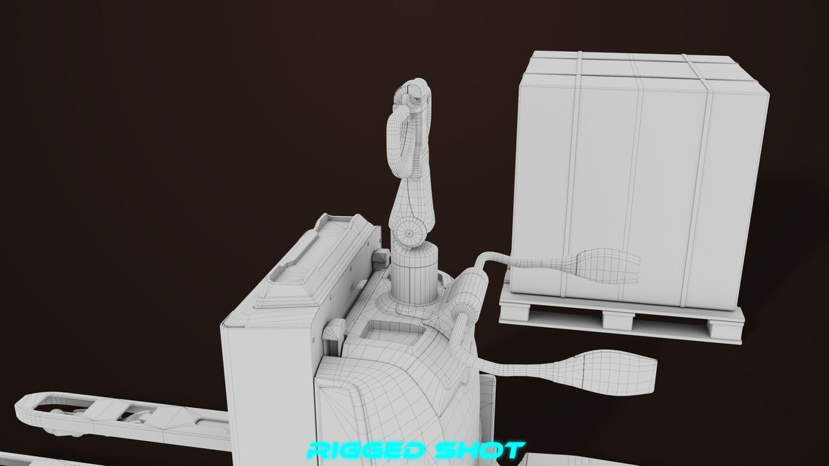 Forklift Trucks and Pallet Yellow Collection URP HDRP Textures