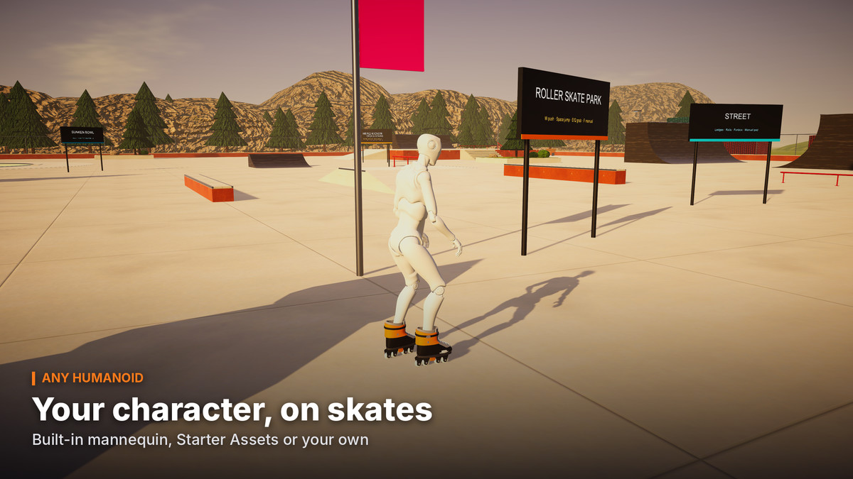 Roller Skate Controller: Physics Inline Skating Kit