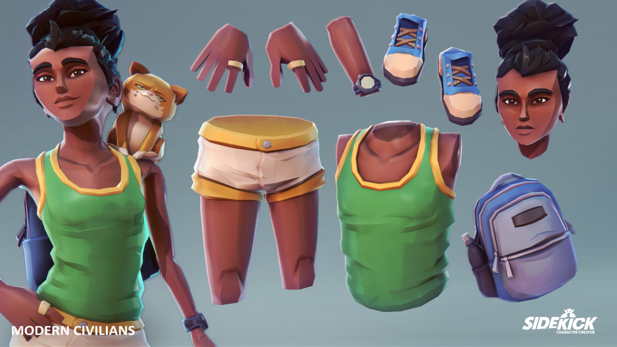 Modern Civilians – Sidekick Modular Characters by Synty