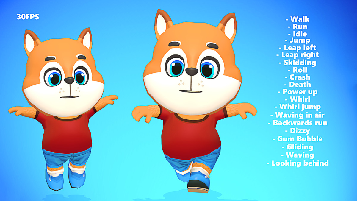 Fox Dog Animated