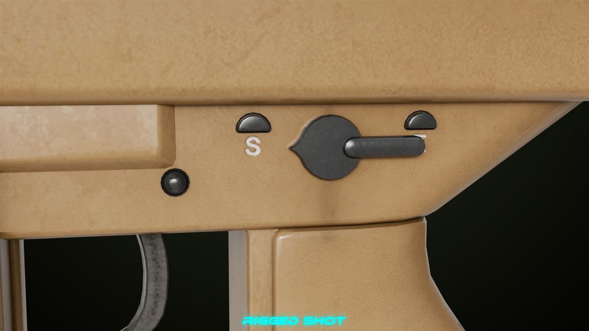 Sniper Rifle 02 Black and Sandal Single Map URP HDRP