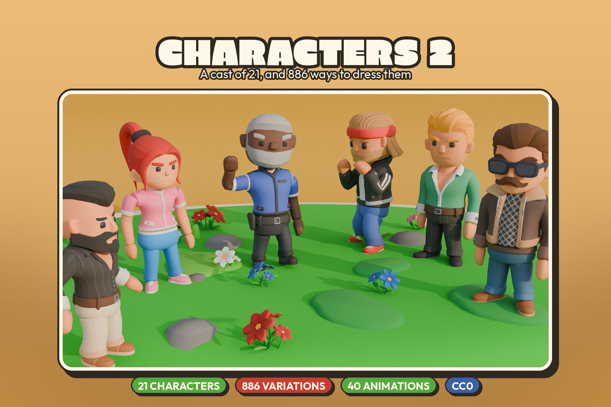 Characters : Low Poly Cute