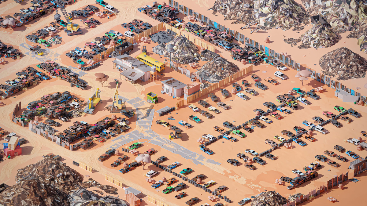 Junkyard - Low Poly 3D Models Pack
