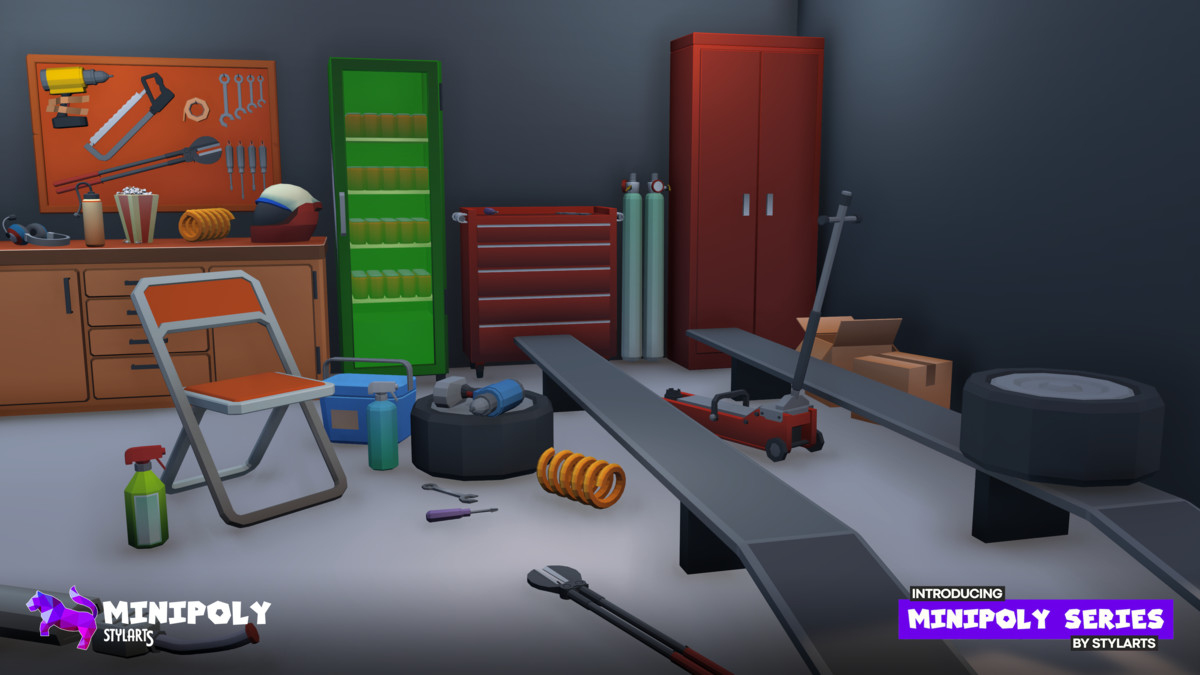 Minipoly Series - Race Track ( Stylized Lowpoly Environment ), image 15