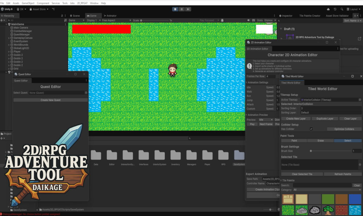 2D RPG Adventure Tool by Daikage