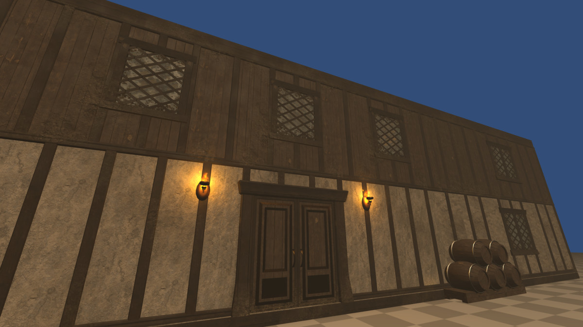Modular Medieval Tavern + Simple Room Generator + Advanced Shaders (220 Prefabs)