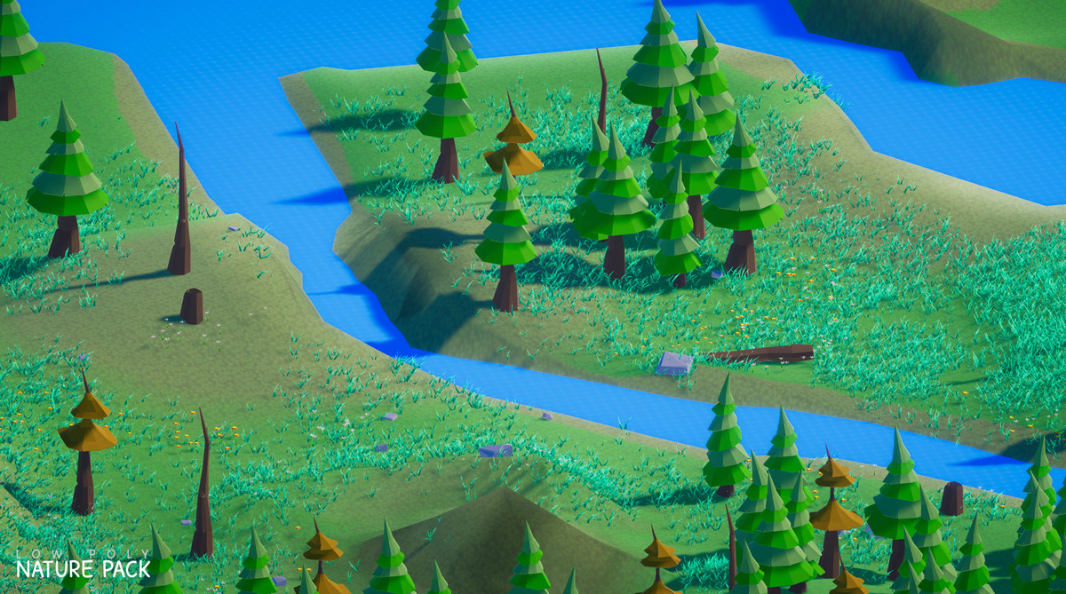 Low Poly Nature Biomes Pack