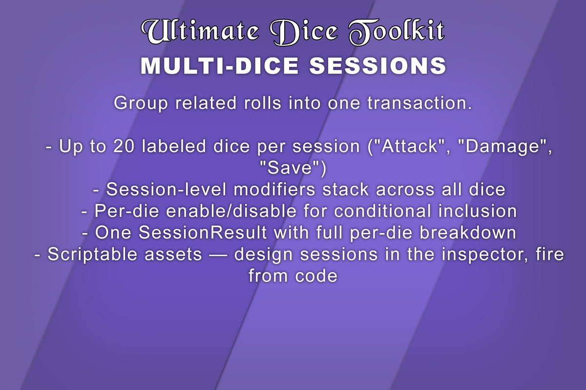 Ultimate Dice Toolkit - Advanced Dice Rolling & Rule API Systems w/JSON support