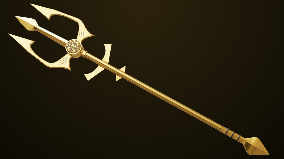 Medieval Trident 02 URP HDRP Textures