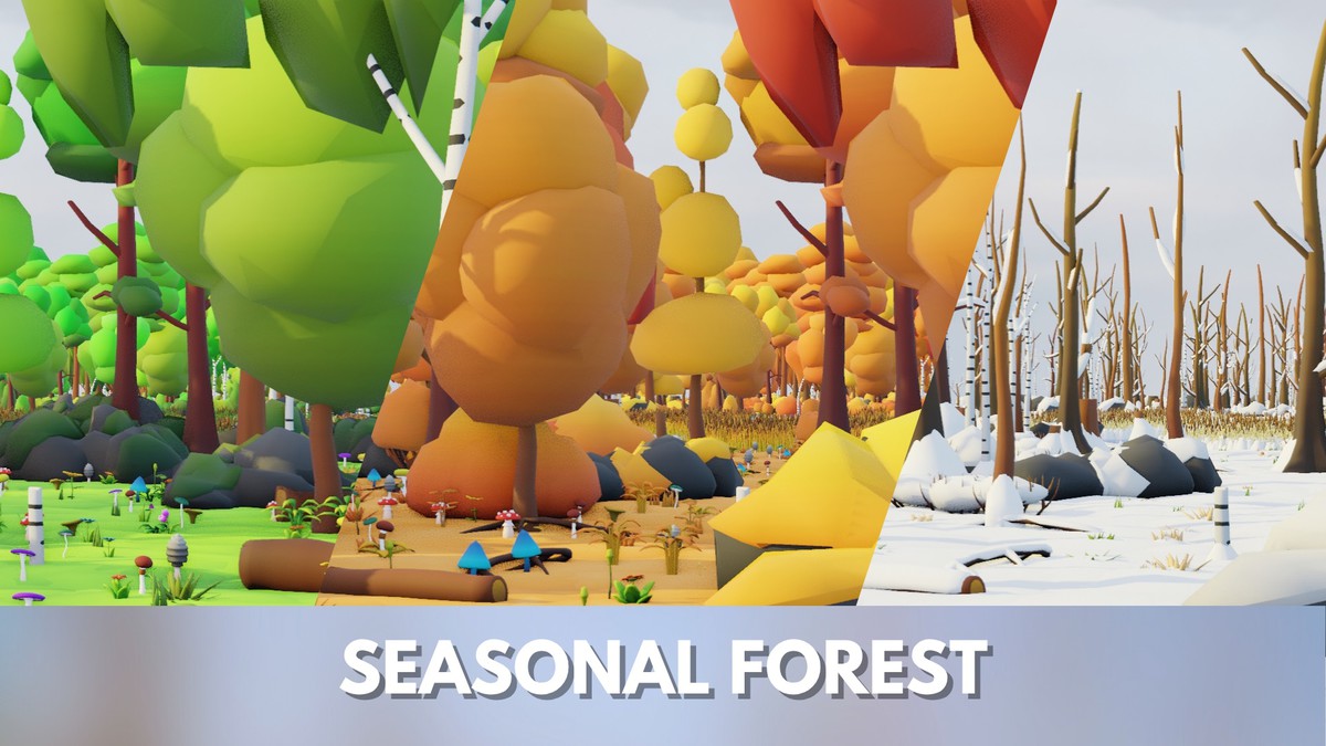 Low Poly Seasonal Forest Biome by IGS