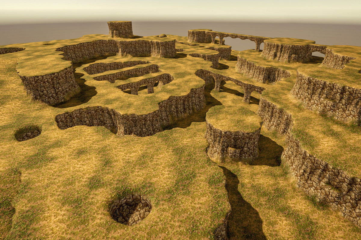 Stylized Modular Cliff 2M