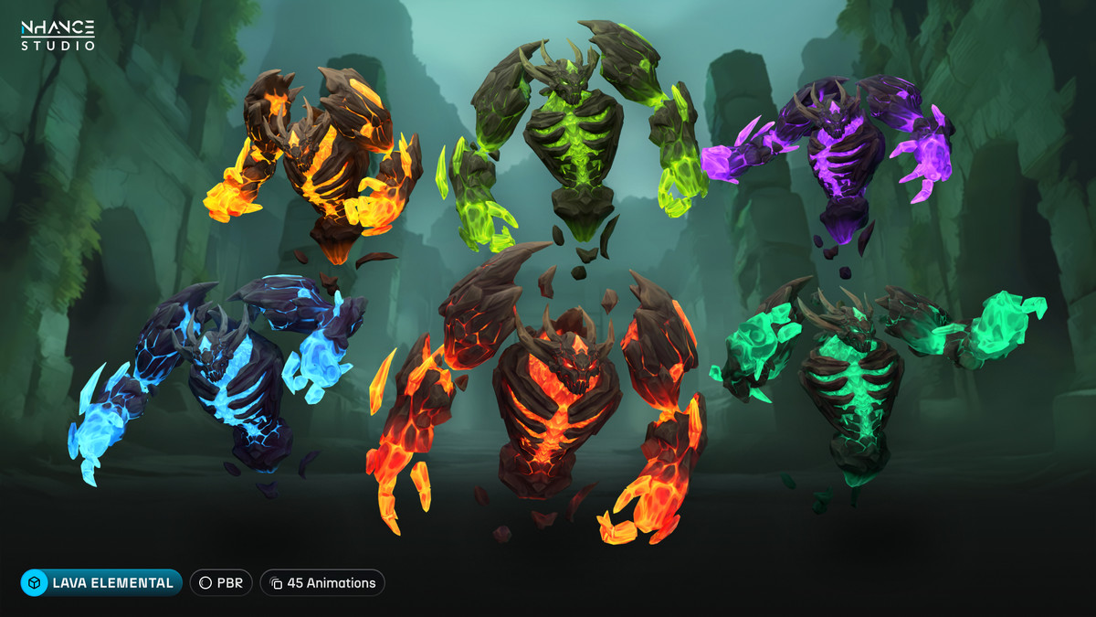 Stylized Fantasy Elementals Pack #1
