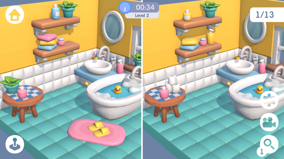 Spot The Differences 3D Template