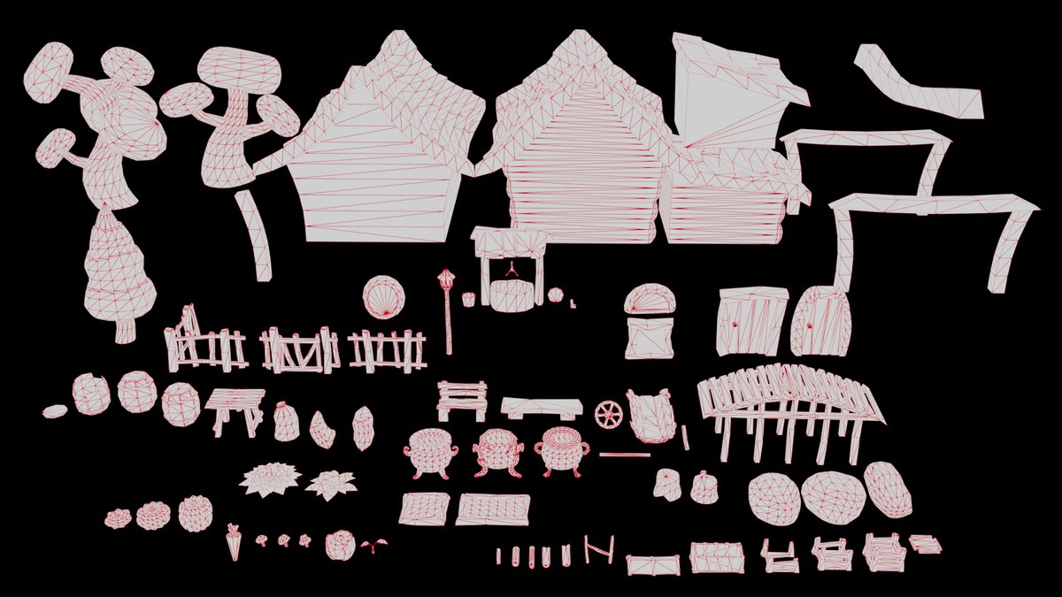 Stylized Cozy Fantasy Props Pack