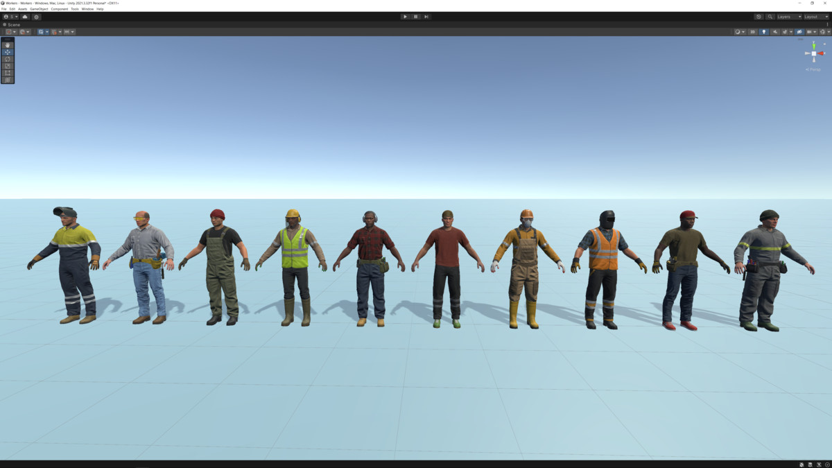 Workers Modular Character