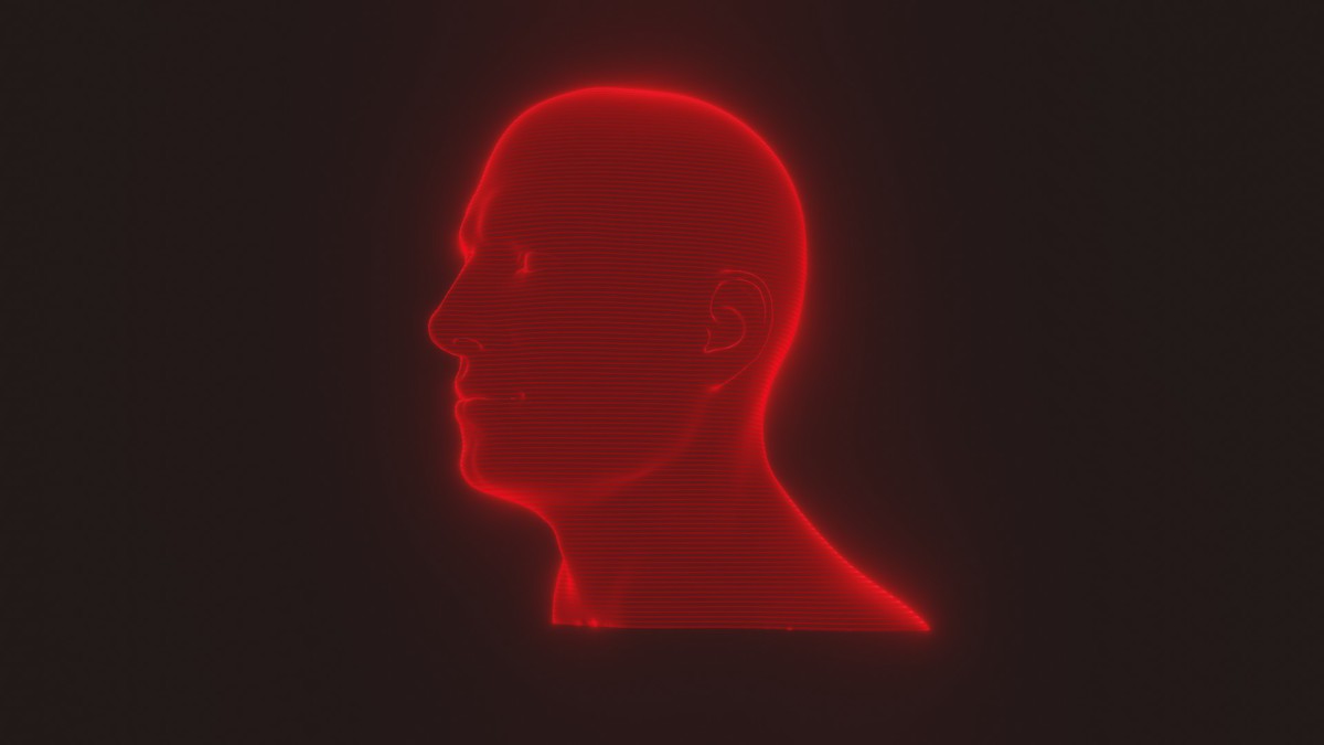 Sci-Fi Red Hologram Male Female Heads 3D Model Pack - Animated, Blend Shapes