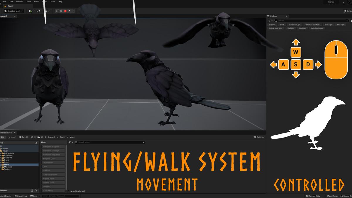 3 in 1 - Creature Pack 4 - Raven - Undead Draugr - Nun Katharine - #77