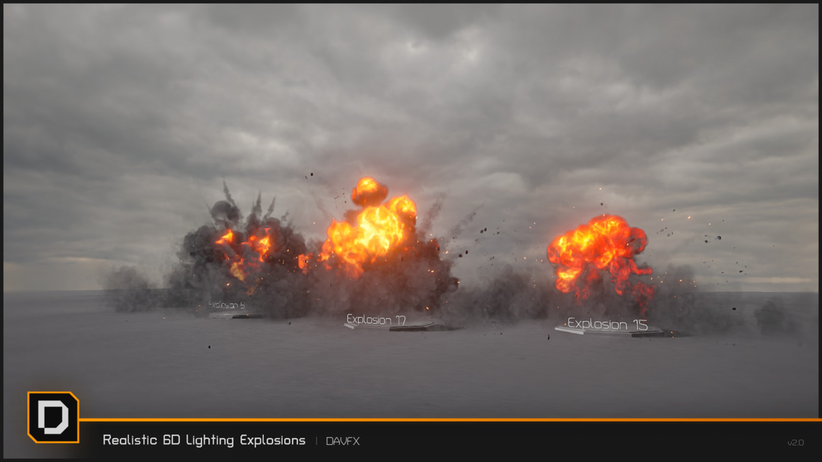 Realistic 6D Lighting Explosions Pack