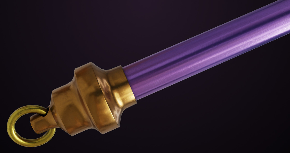 Battle Axe 06 Gold URP HDRP Textures