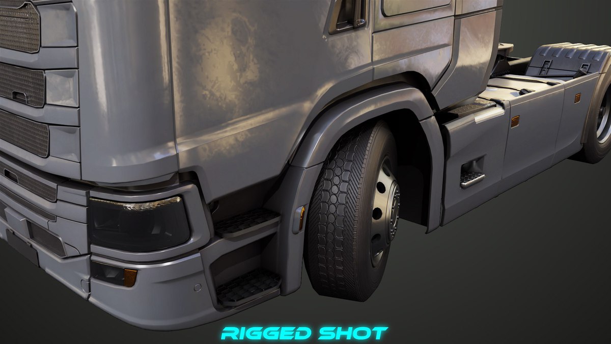 Heavy Truck Chassis 06 Interior URP HDRP Textures