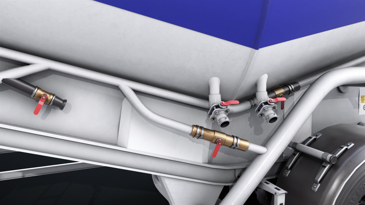 Chassis06 Cement Trailer 01 White URP HDRP Textures