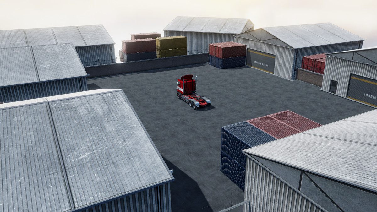 80s cabover with refrigerated trailer