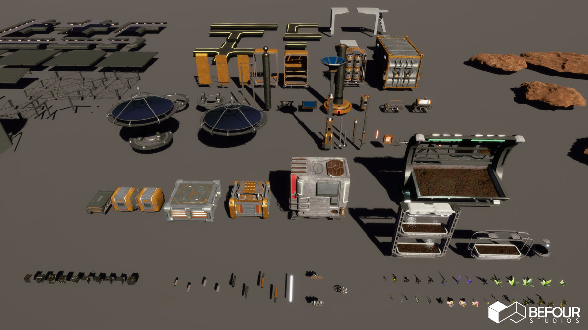 Orbital Base Environment (Sci-Fi Space)