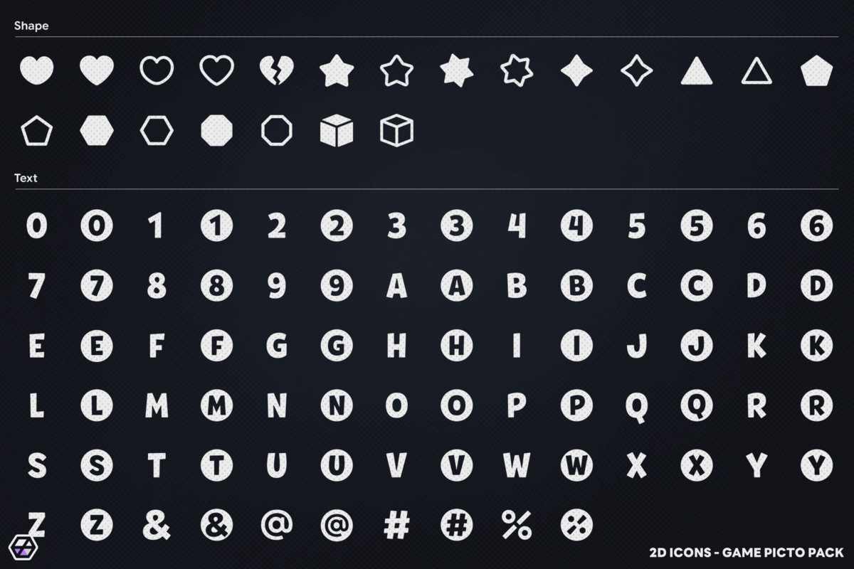 2D Icons - Game Picto Pack