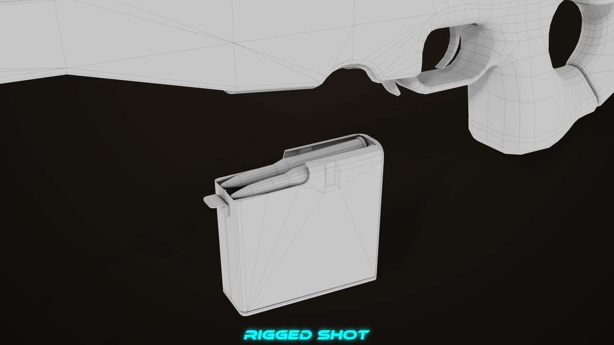 Sniper Rifle 03 Green URP HDRP Textures